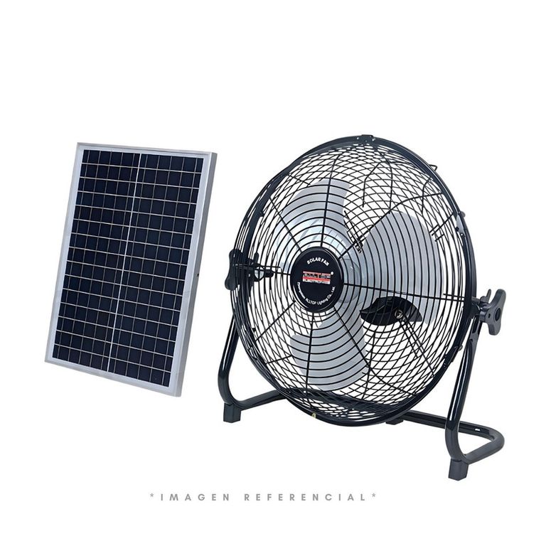 VENTILADOR DE CARGA SOLAR CON PANEL EXTERNO