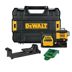 DEWALT - Nivel láser 20v 3 líneas 360° luz verde DCLE34030GB