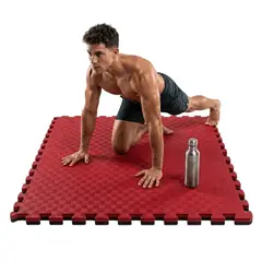 Alpha Gym - Pisos Tatami de Goma EVA Profesional de 2.5cm para Gimnasio de Alto Impacto Reversible