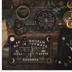 GENERICO - Set de Tablero de Adivinación Vintage Ouija - Decoración Esotérica para Hogar y Halloween