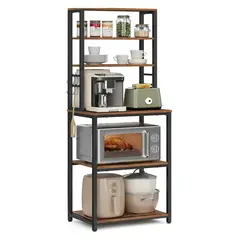 EVERSO - Estantes De Cocina De 6 Niveles, Soporte Para Microondas,estante Para Panadería De 60cm Para Cocina Con Almacenamiento