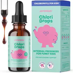 GENERICO - JoySpring Chlori Drops Clorofila líquida para niños, gotas líquidas de clorofila con saúco