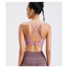 TIOZONEY - Sujetador deportivo de alto impacto para mujer