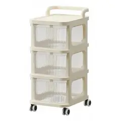 GENERICO - CARRITO ORGANIZADOR CON TRES CAJONES Y RUEDAS