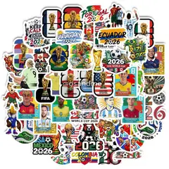 GENERICO - Pack de 50 Stickers Mundial world cup 2026