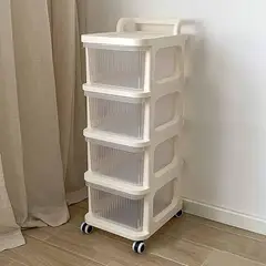 GENERICO - CARRITO ORGANIZADOR CON CUATRO CAJONES Y RUEDAS