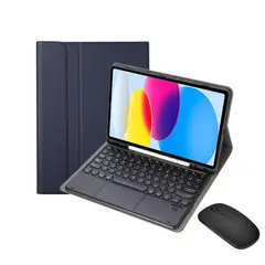 PUREPOWER - Funda con teclado para iPad Mini 7 A17 Pro y iPad Mini 6 con ratón - negro