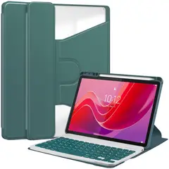PUREPOWER - Funda con Teclado para samsung Tab A9 8.7 Pulgadas-verde