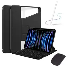 PUREPOWER - Funda con Teclado para samsung Tab A9+ Plus 11 Pulgadas con ratón y lápiz-nergo