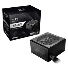 ASROCK - Fuente de poder PRO-750B 750 W 80 PLUS Bronze ATX