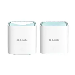 D-LINK - Router Mesh M15 AX1500, doble banda, pack de 2, alta velocidad para conexión establ