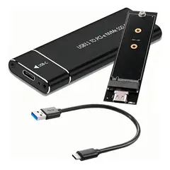 GENERICO - Case Adaptador Externo SSD M.2 NVMe - USB 3.1 entrada C a USB
