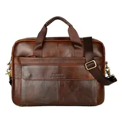 TIOZONEY - Maletín Portafolio Bolso PU Ecológico Notebook para Hombre