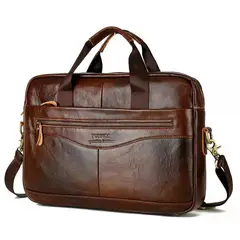 TIOZONEY - Maletín Portafolio Bolso PU Ecológico Notebook para Hombre