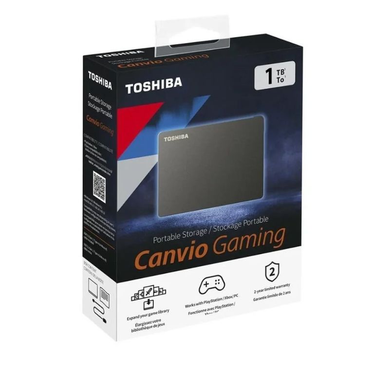 Disco Duro Portátil Canvio Gaming 1Tb Negro, Usb 3.0, Compat