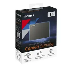 Toshiba - Disco Duro Portátil Canvio Gaming 1Tb Negro, Usb 3.0, Compatible Con Consolas De J