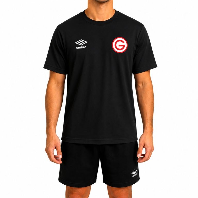 Polo Hombre Básico Negro v17