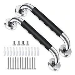 EVERSO - Pack 2 Barra Baño Manilla Ducha Baño Agarradera Vida Buenas