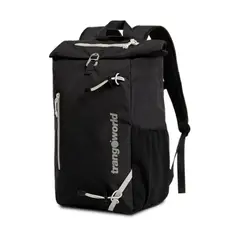 TRANGOWORLD - MOCHILA SENDERISMO STREET OUTDOOR NEGRO CATIERAS 20L -