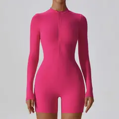 TIOZONEY - Mono deportivo para mujer-Rosa