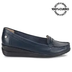 VIALE - Zapato Mocasín Casual DK-2612 PatrioBl Cuero