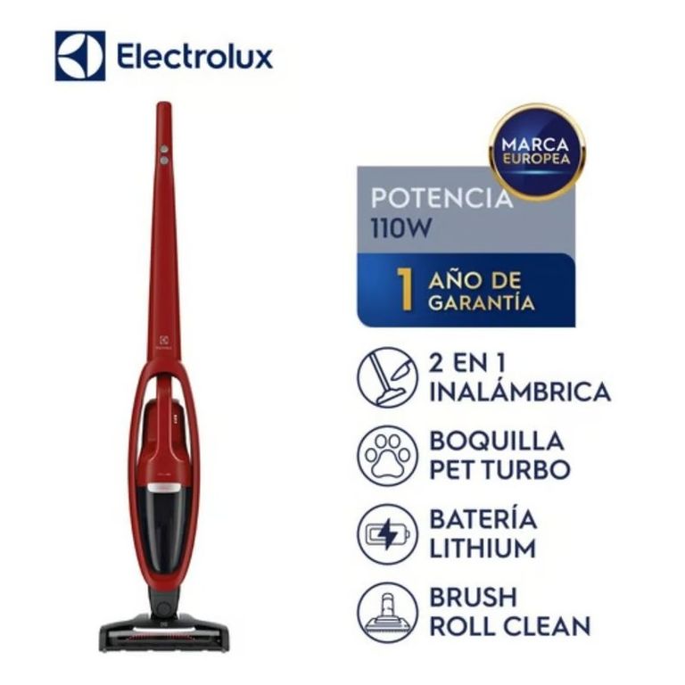 Spiradora Inalámbrica ERG36 110W 2 en 1 con Filtro HEPA para mascotas