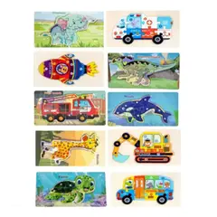 TOYS MASTER - Rompecabezas Enumerado de Madera con Diseños Variados