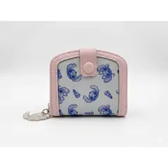 DISNEY CLASICOS - Billetera Monedero Tarjetero Premium Stitch De Cuero PU