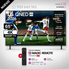 LG - Televisor 65 QNED 4K THINQ AI SMART 65QNED73ASA (2026)