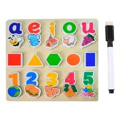 TOYS MASTER - Rompecabezas Vocales Grandes + Pizarra