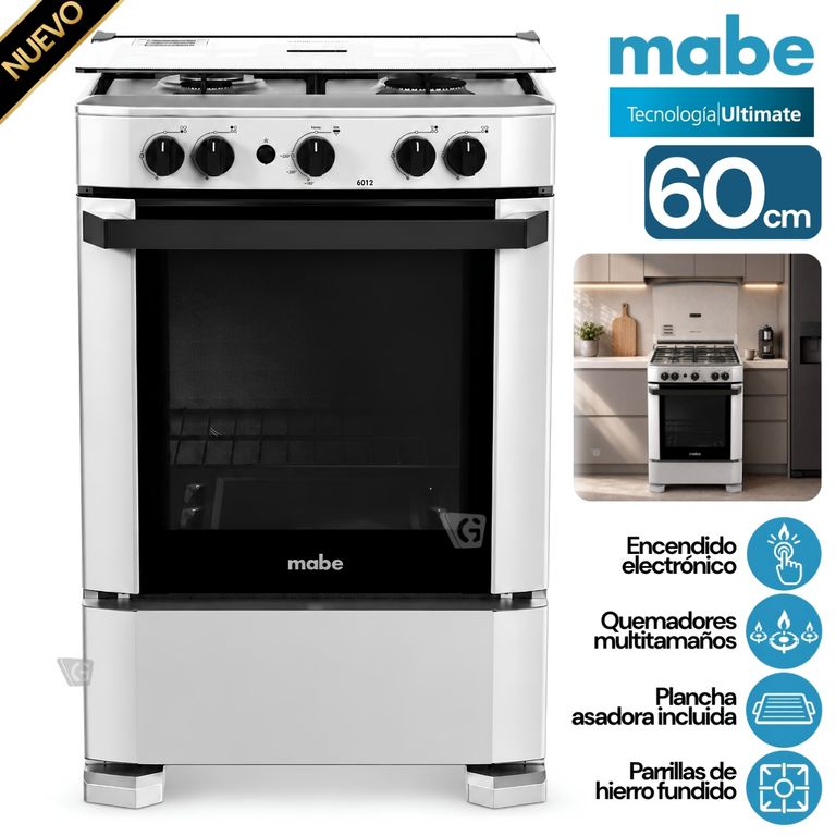 Cocina de piso a Gas 60 cm Silver - CMP6012AG1