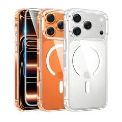 GENERICO - CASE TRANSPARENTE CON MAGSAFE PARA IPHONE 17 PROMAX