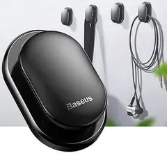BASEUS - Ganchos clip organizador x4 para coche auto oficina ACGGBK-01