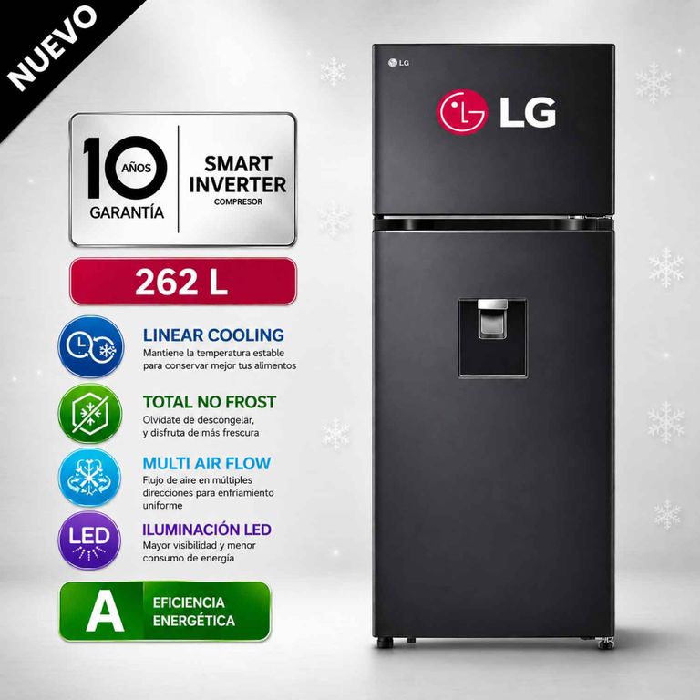 Refrigeradora 262L Linear Cooling VT26WPM Negro Mate