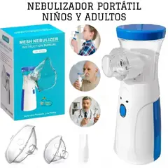 OEM - Nebulizador Portátil para Niños y Adultos 3 Boquillas Alivia Males Respiratorios