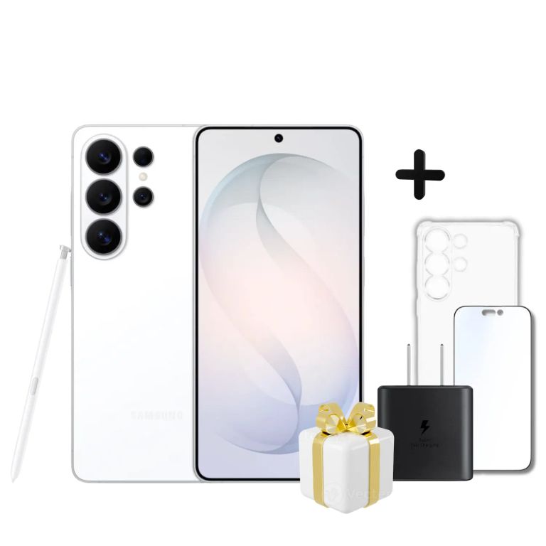 GALAXY S26 ULTRA 256GB -12GB RAM - WHITE + CASE + MICA + CARGADOR DE 45W