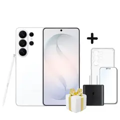 SAMSUNG - GALAXY S26 ULTRA 256GB -12GB RAM - WHITE + CASE + MICA + CARGADOR DE 45W