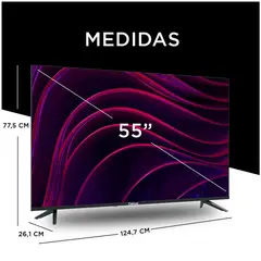 CAIXUN - TELEVISOR 55” SMART TV UHD GOOGLE TV C55K4UG