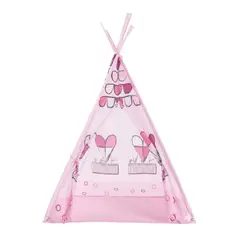 GENERICO - Linda Tienda de Campaña Tipi Rosa para Niñas Rosado