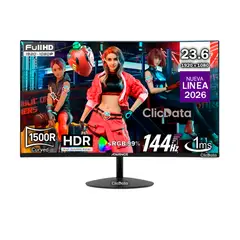 ADVANCE - Monitor curvo ADV-2456S, 23.6 FHD VA, 144Hz, 1ms, HDMI, DP, Audio out, Parlantes
