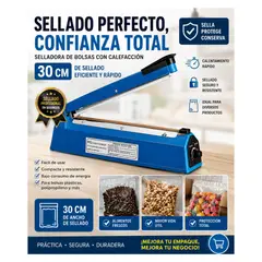 GENERICO - MAQUINA SELLADORA DE BOLSAS 30 CM