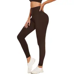 GENERICO - Leggings Calentadores Mujer Invierno Micro Polar Marrón