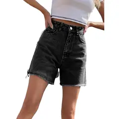TIOZONEY - Pantalones cortos de mezclilla versátiles