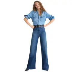 TIOZONEY - Jeans de pierna ancha