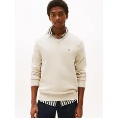 TOMMY HILFIGER - SWEATER ESSENTIAL COTTON V NECK