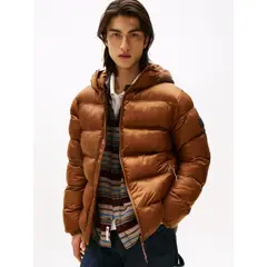 TOMMY HILFIGER - CASACA TJM HOODED LOGO PUFFER EXT