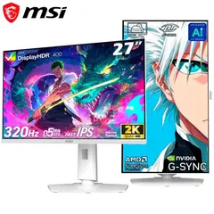 Msi - Monitor Gaming MAG 274QRFW X32, 27 WQHD 2K, 320Hz, 0,5ms, Pivote