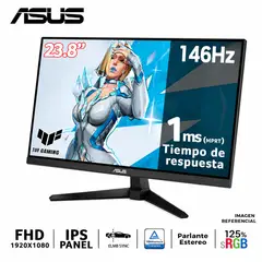 ASUS - Monitor TUF Gaming VG249QE5A, 24 FHD IPS, 146Hz, 1ms, Parlante