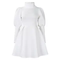 TIOZONEY - Vestido de cintura estrecha para mujer
