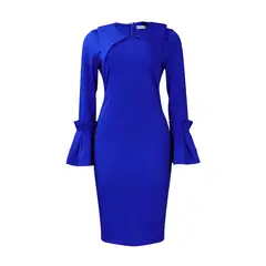 TIOZONEY - Vestido con falda lápiz a la cadera